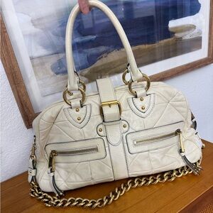 Marc Jacobs Vintage Venetia Patchwork Handbag with Gold Hardware